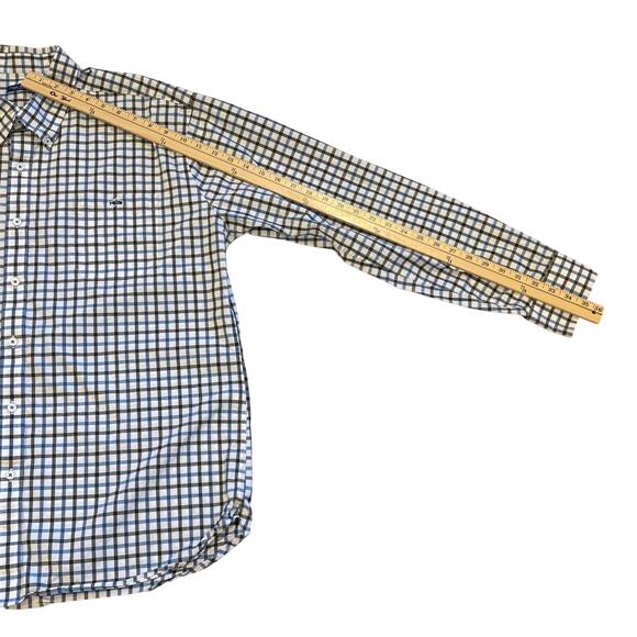 Fish Hippie Shirt Mens Size 2XL White Plaid Tailored Fit Button Up Long Sleeve - Picture 9 of 9